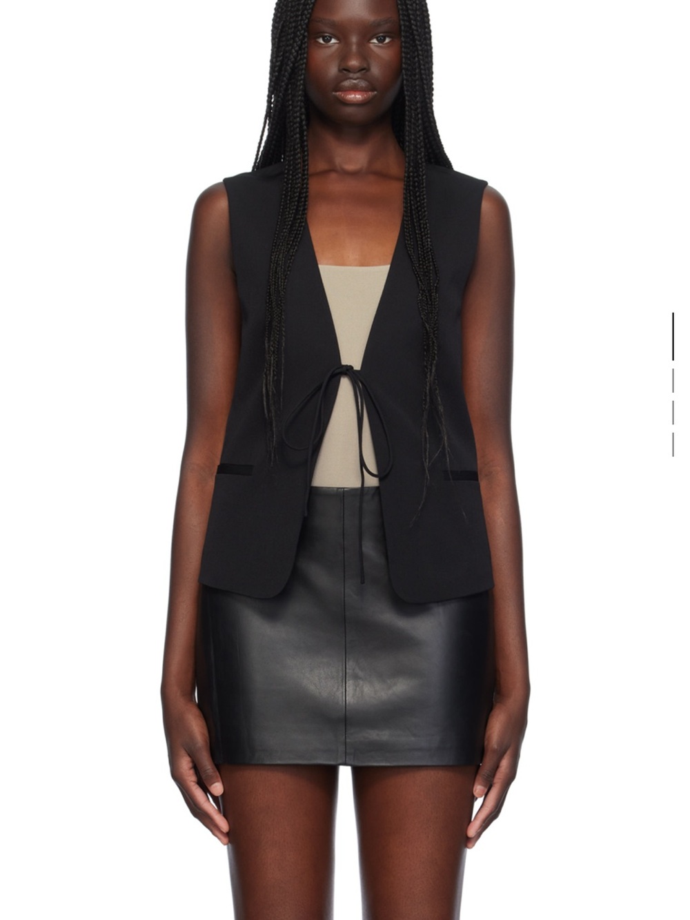 St. Agni Black Rouleau Vest